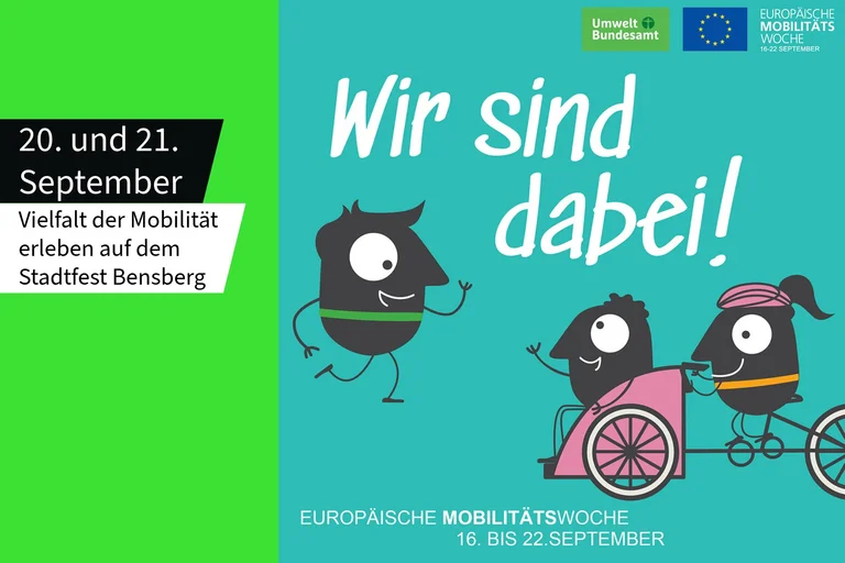 Die Grafik zeigt das offizielle Logo der Europäischen Mobilitätswoche