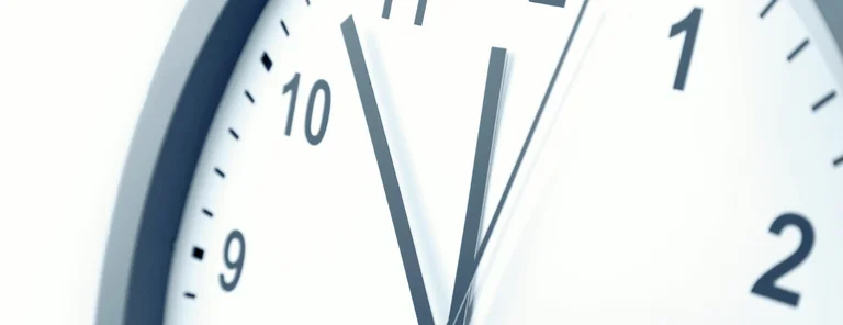 eine Uhr im Close Up