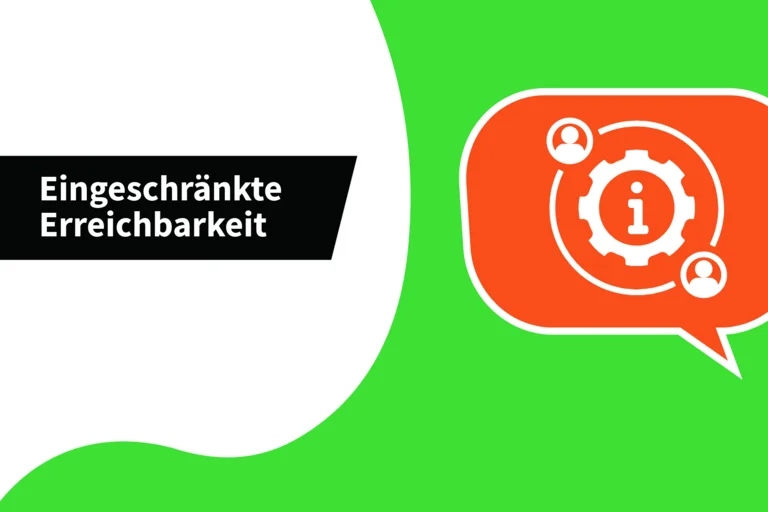 Eingeschränkte Erreichbarkeit bei der Buchung von AST, MiKE und TaxiBus