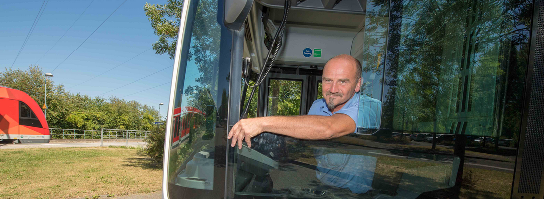 Busfahrer im RVK-Bus