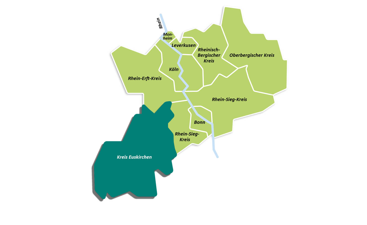 Kreis Euskirchen Visualisierung des Kreises Euskirchen auf VRS-Karte