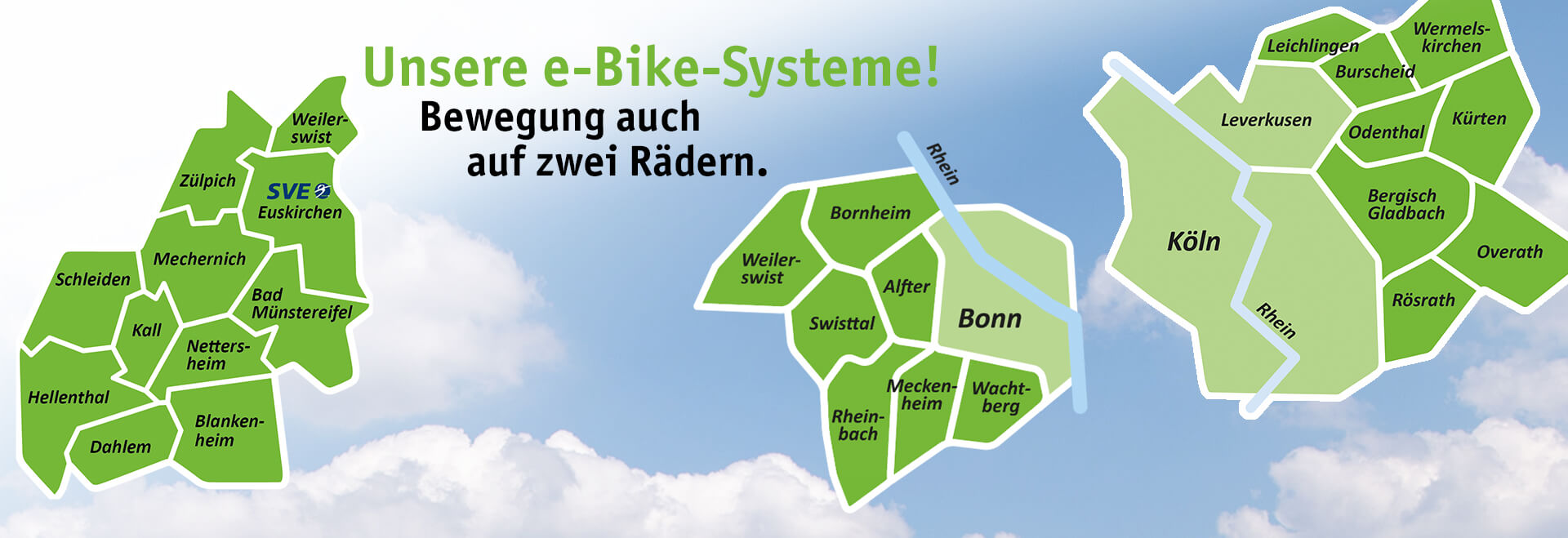 Übersicht Karten e-Bike-Systeme