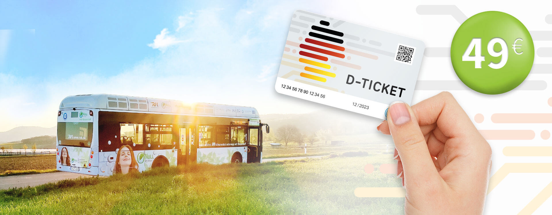 Durch ganz Deutschland mit dem Deutschlandticket. Hier kaufen!